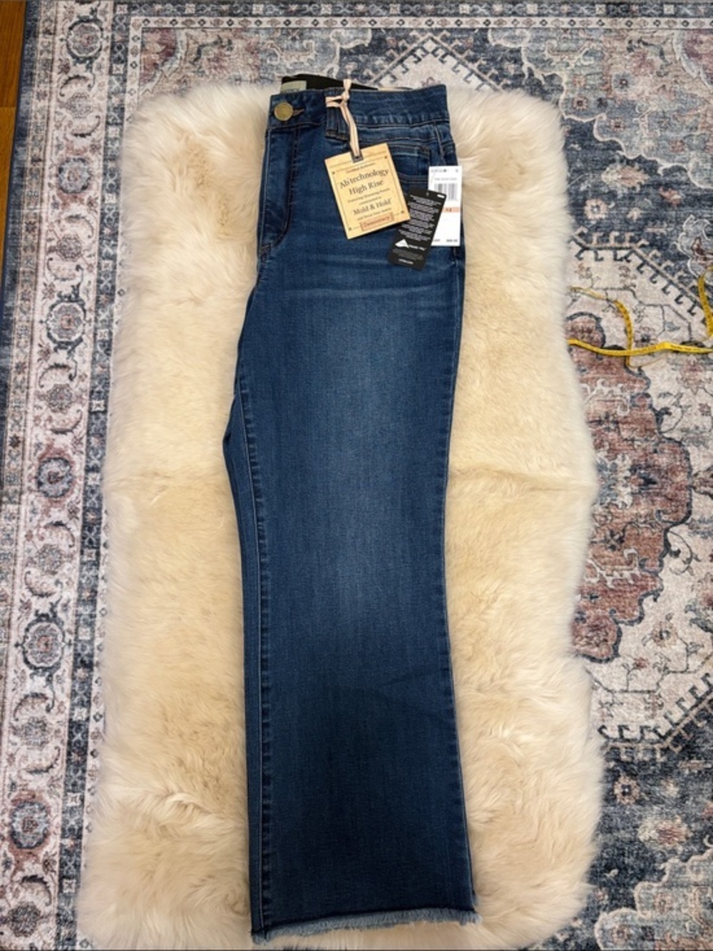 Democracy Mid Wash High-Rise Denim Jeans Size 12